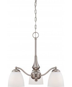 Nuvo Lighting 60/5042 Patton 3 Light Chandelier (Arms Down) with