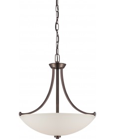 Nuvo Lighting 60/5116 Bentley 3 Light Pendant with Frosted Glass