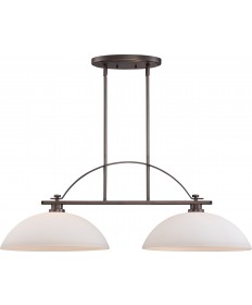 Nuvo Lighting 60/5118 Bentley 2 Light Island Pendant with Frosted