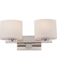 Nuvo Lighting 60/5172 Breeze 2 Light Vanity Fixture with Etched Opal