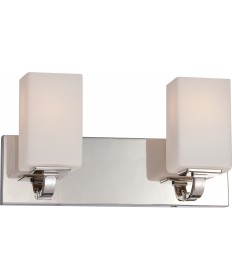 Nuvo Lighting 60/5182 Vista 2 Light Vanity Fixture with Etched Opal