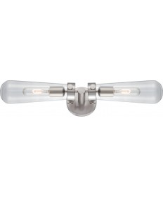 Nuvo Lighting 60/5263 Beaker 2 Light Wall Sconce with Clear Glass