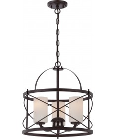 Nuvo Lighting 60/5337 Ginger 3 Light Pendant with Etched Opal Glass