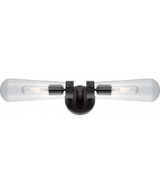 Nuvo Lighting 60/5363 Beaker 2 Light Wall Sconce with Clear Glass