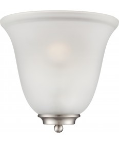 Nuvo Lighting 60/5377 Empire 1 Light Wall Sconce Brushed Nickel with