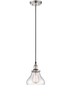 Nuvo Lighting 60/5403 Vintage 1 Light Pendant with Clear Glass Vintage