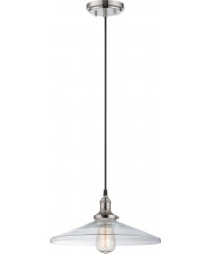 Nuvo Lighting 60/5408 Vintage 1 Light Pendant with Clear Glass Vintage