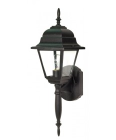 Nuvo 60/542 Briton 1 Light 18 inch Wall Lantern Clear Seed Glass