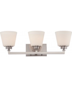 Nuvo Lighting 60/5453 Mobili 3 Light Vanity Fixture with Satin White