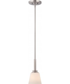 Nuvo Lighting 60/5457 Mobili 1 Light Mini Pendant with Satin White