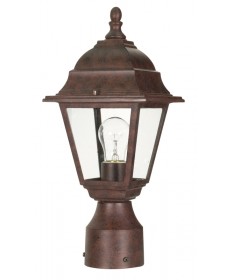Nuvo Lighting 60/547 Briton 1 Light 14 inch Post Lantern with Clear Glass