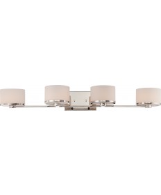 Nuvo Lighting 60/5474 Celine 4 Light Vanity Fixture with Etched Opal