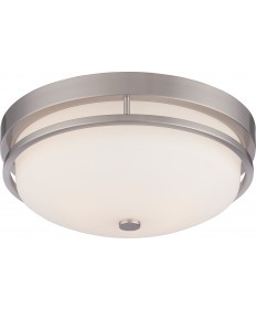 Nuvo Lighting 60/5486 Neval 2 Light Flush Fixture with Satin White