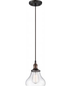 Nuvo Lighting 60/5503 Vintage 1 Light Pendant with Clear Glass Vintage