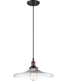 Nuvo Lighting 60/5507 Vintage 1 Light Pendant with Clear Glass Vintage