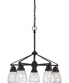 Nuvo Lighting 60/5545 Laurel 5 Light Chandelier with Clear Seeded