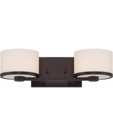 Nuvo Lighting 60/5572 Celine 2 Light Vanity Fixture with Etched Opal