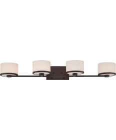 Nuvo Lighting 60/5574 Celine 4 Light Vanity Fixture with Etched Opal