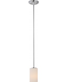 Nuvo Lighting 60/5808 Willow 1 Light Mini Pendant with White Glass
