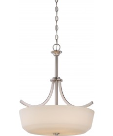 Nuvo Lighting 60/5827 Laguna 4 Light Pendant with White Glass