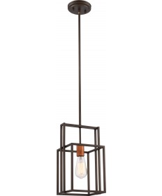 Nuvo Lighting 60/5855 Lake 1 Light Mini Pendant Bronze with Copper