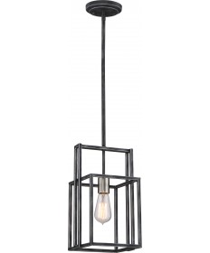 Nuvo Lighting 60/5860 Lake 1 Light Mini Pendant Iron Black with