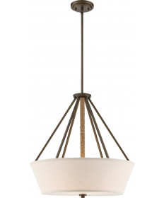 Nuvo Lighting 60/5896 4 Light Seneca 22" Pendant Mahogany Bronze