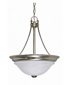 Nuvo Lighting 60/590 Triumph 2 Light 16 inch Pendant (Convertible) with Sculptured Glass Shades