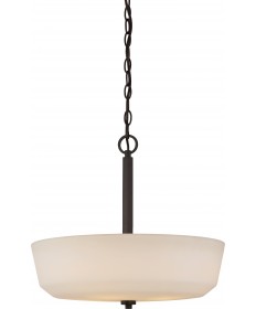 Nuvo Lighting 60/5907 Willow 4 Light Pendant with White Glass