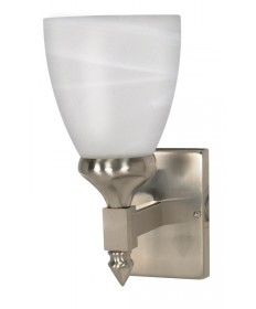 Nuvo Lighting 60/591 Triumph 1 Light 5 inch Vanity with Sculptured Glass Shades