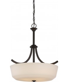 Nuvo Lighting 60/5927 Laguna 4 Light Pendant with White Glass