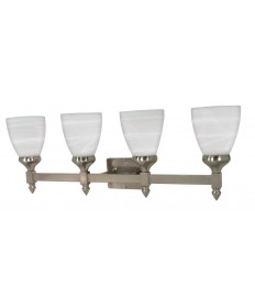 Nuvo Lighting 60/594 Triumph 4 Light 29 inch Vanity with Sculptured Glass Shades