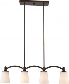 Nuvo Lighting 60/5975 Laguna 4 Light Island Pendant Forest Bronze with