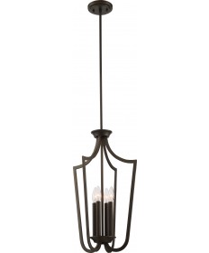 Nuvo Lighting 60/5976 Laguna 4 Light Caged Pendant Forest Bronze