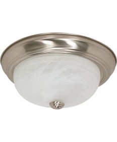 Nuvo Lighting 60/6001 2 Light 13" Flush Mount Alabaster Glass