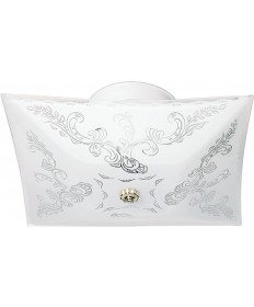 Nuvo Lighting 60/6032 2 Light 12" Ceiling Fixture Square Floral