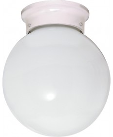 Nuvo Lighting 60/6033 1 Light 6" Ceiling Fixture White Ball