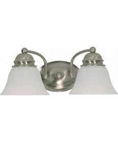 Nuvo Lighting 60/6078 Empire 2 Light 15" Vanity with Alabaster Glass