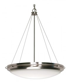Nuvo Lighting 60/610 Polaris 3 Light 23 inch Pendant with Satin Frosted Glass Shades