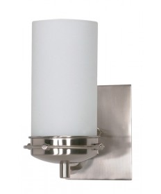 Nuvo Lighting 60/611 Polaris 1 Light 5 inch Vanity with Satin Frosted Glass Shade