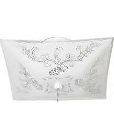 Nuvo Lighting 60/6113 2 Light 12" Ceiling Fixture Square Floral / with