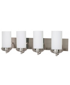 Nuvo Lighting 60/614 Polaris 4 Light 30 inch Vanity with Satin Frosted Glass Shades