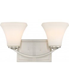 Nuvo Lighting 60/6202 Fawn 2 Light Vanity Fixture Brushed Nickel