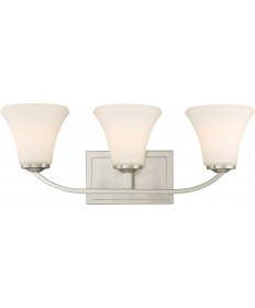 Nuvo Lighting 60/6203 Fawn 3 Light Vanity Fixture Brushed Nickel