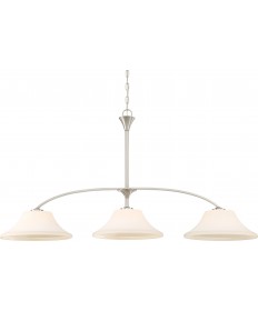 Nuvo Lighting 60/6208 Fawn 3 Light Island Pendant Fixture Brushed