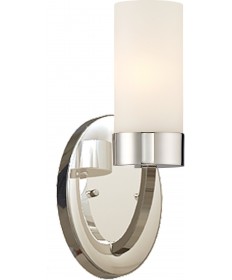 Nuvo Lighting 60/6221 Denver 1 Light Vanity Fixture Polished Nickel
