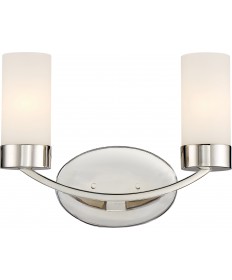 Nuvo Lighting 60/6222 Denver 2 Light Vanity Fixture Polished Nickel