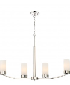 Nuvo Lighting 60/6228 Denver 4 Island Pendant Fixture Polished Nickel