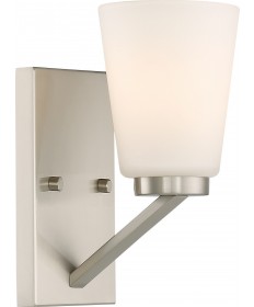Nuvo Lighting 60/6241 Nome 1 Light Vanity Fixture Brushed Nickel