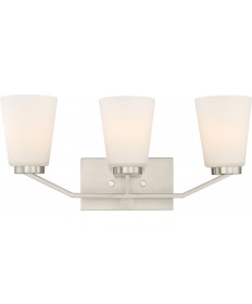 Nuvo Lighting 60/6243 Nome 3 Light Vanity Fixture Brushed Nickel